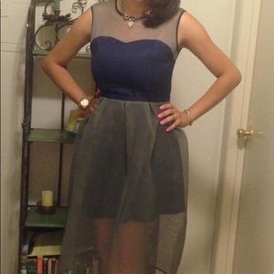 Beautiful lace and blue dress